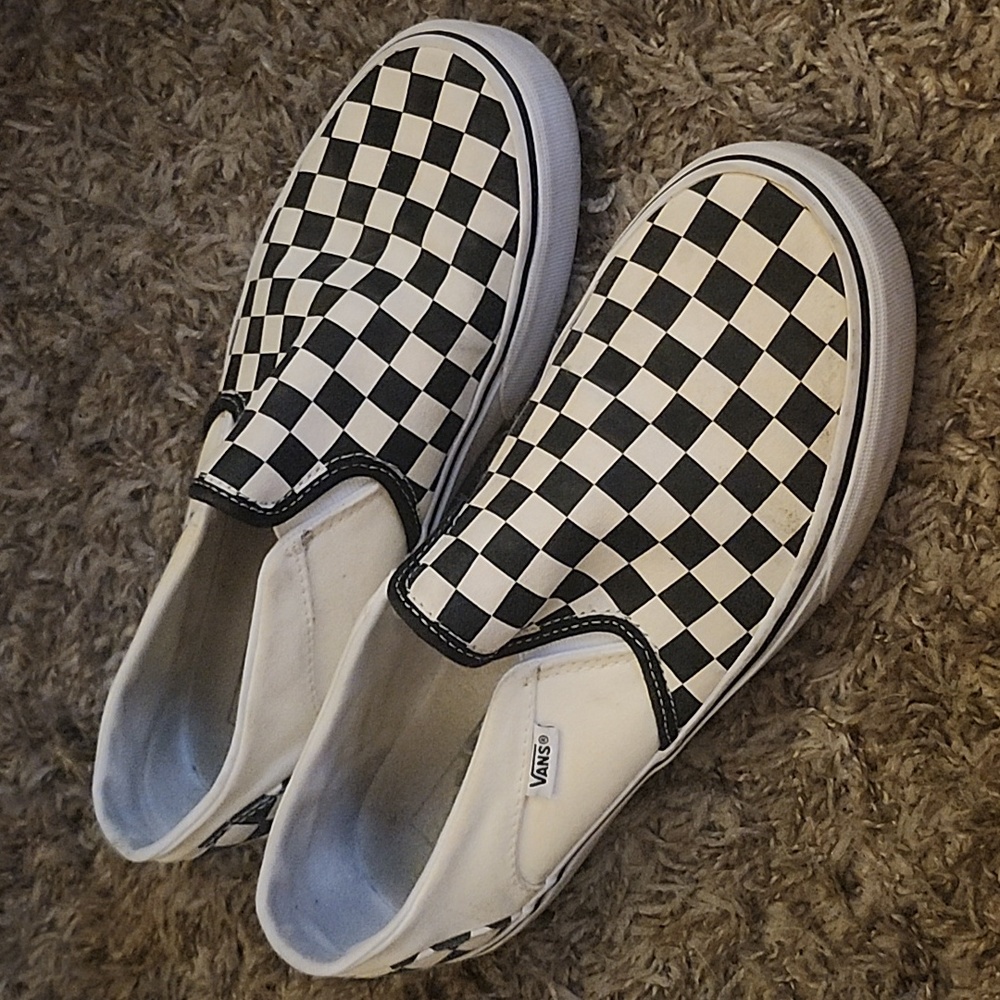 B&W Checkered Vans